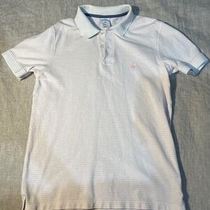 Brooks Brothers Pink/White Striped Polo